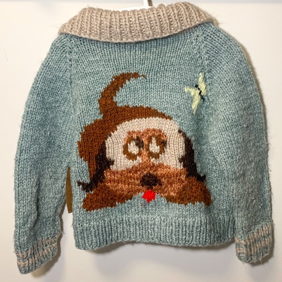 Hand knit dog sweater - Picture 2 of 4